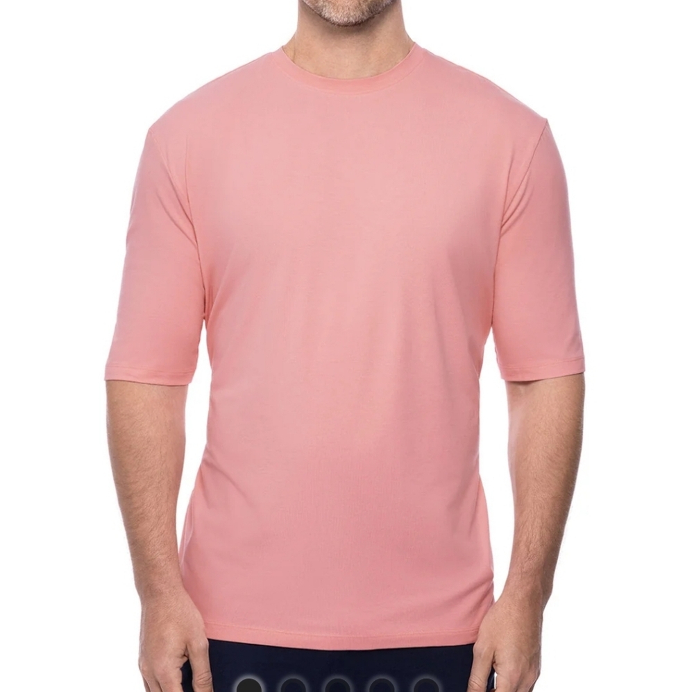 Coolibar Morada Everyday Long Sleeve Pink UPF 50+ Shirt Men's Size Medium